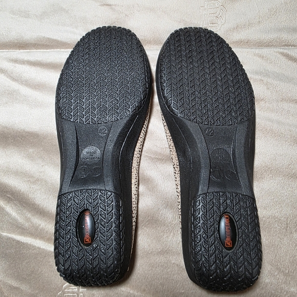 ARCOPEDICO Textured Tan & Gold Metallic Soft Knit Women's Ballet Flats Size 42 - Picture 5 of 7